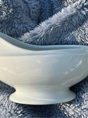 Martha Stewart Gravy Boat Sauceboat Gravy Dinnerware Collection White Ceramic